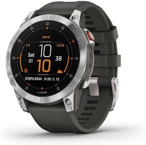GARMIN Epix Slate Gen 2, GPS Multisport Smartwatch, Met 1,3-Inch AMOLED-Scherm, 30 Sport-Apps, Tot 16 Dagen Batterijduur, Muziekopslag, Garmin Pay, Roestvrij Staal