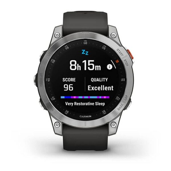 GARMIN Epix Slate Gen 2, GPS Multisport Smartwatch, Met 1,3-Inch AMOLED-Scherm, 30 Sport-Apps, Tot 16 Dagen Batterijduur, Muziekopslag, Garmin Pay, Roestvrij Staal
